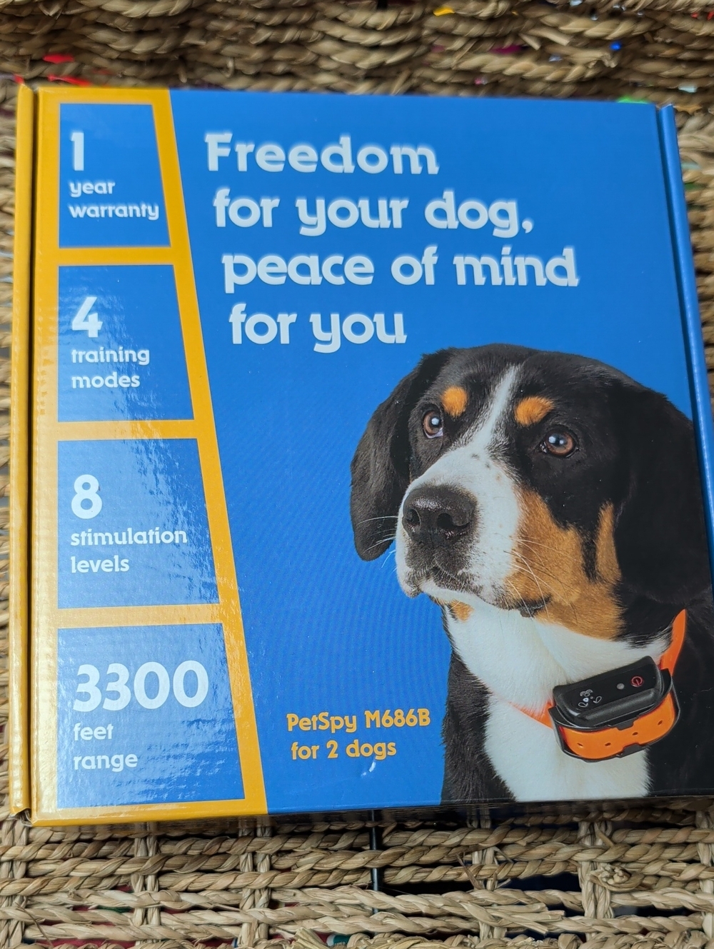PetSpy M686B Premium Dog Training Collar for 2 Dogs New Nwt